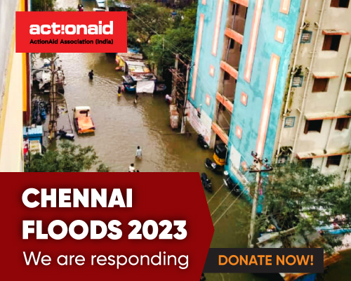Chennai Monsoon Floods Banner Donation Mobile Banner