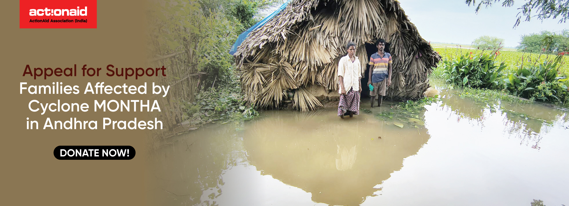 North-East Floods Banner Donation Banner