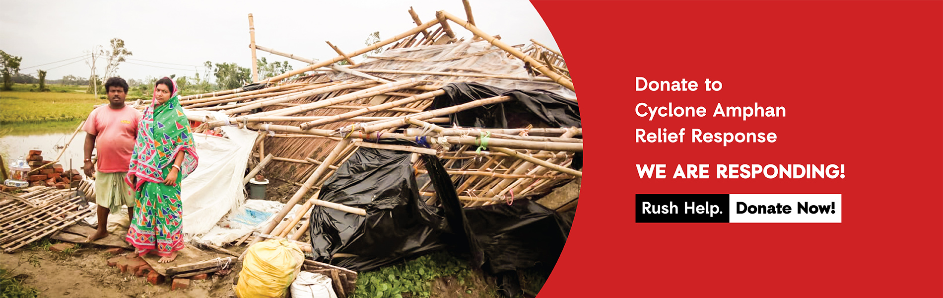 Cyclone Amphan Donation Banner