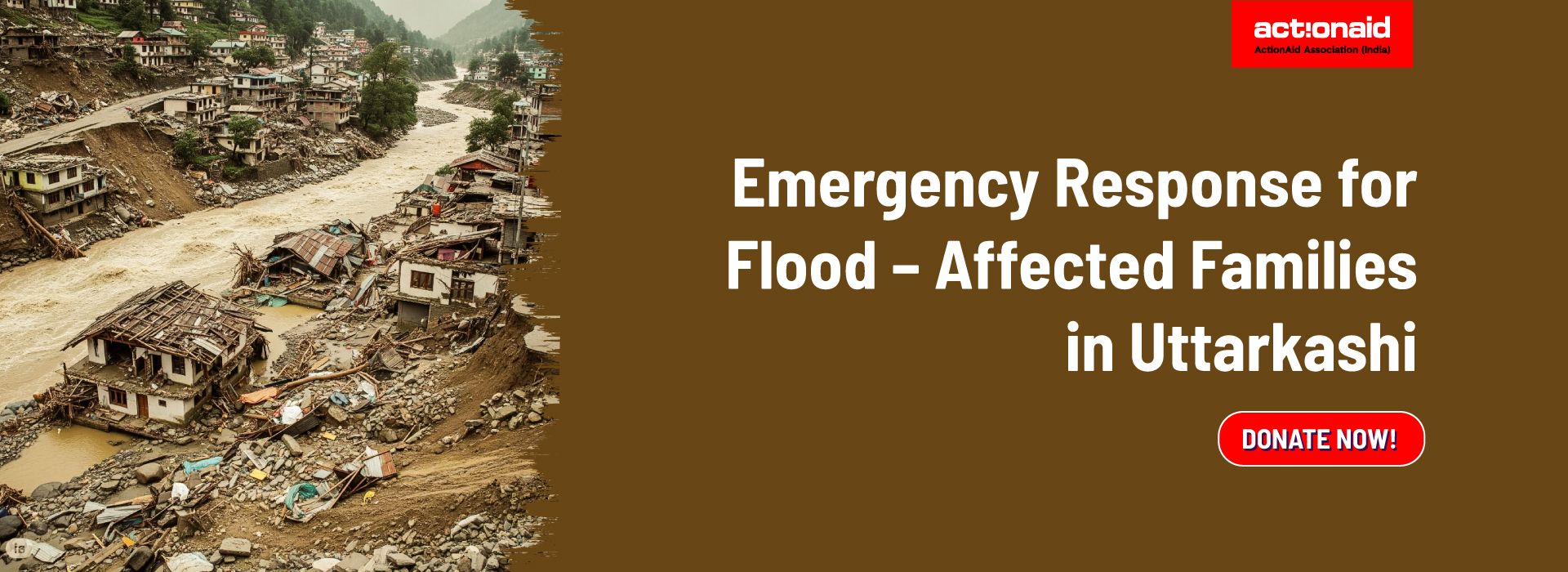 North-East Floods Banner Donation Banner