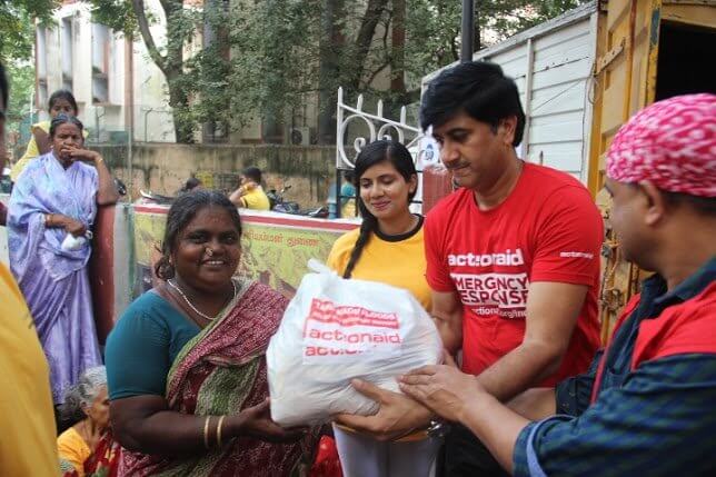 Relief kits are being distributed among flood affected families