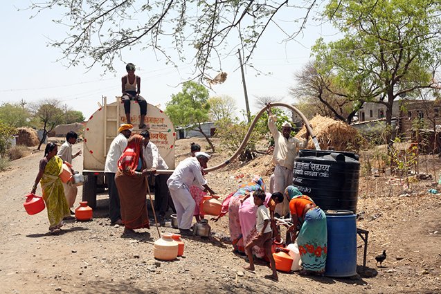 India drought web