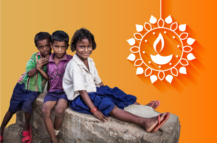 4 ways Diwali Donation can help a poor child | ActionAid India