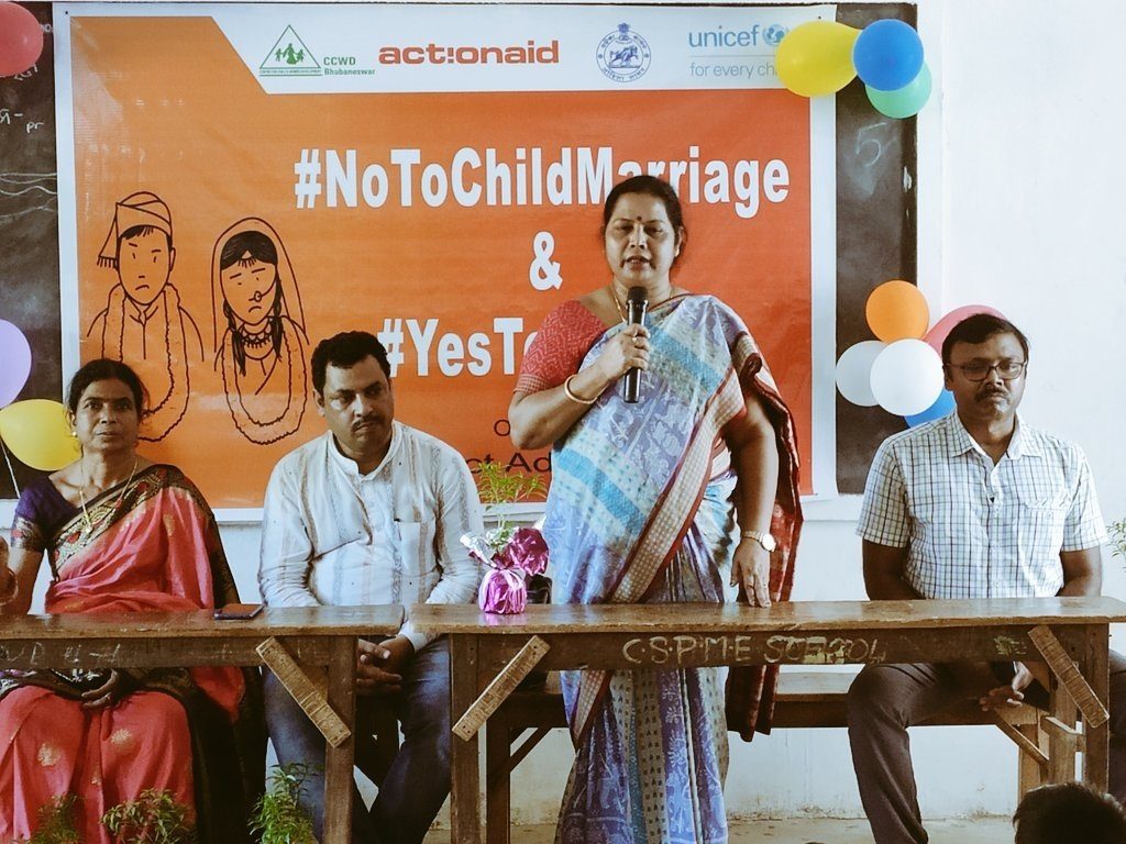 Awareness about no child marriage campaign