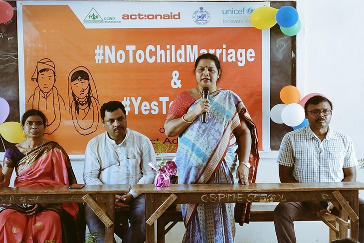 Awareness about no child marriage campaign