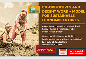 Co-operatives and Decent work – Model for Sustainable Economic Futures Urban Action School (UAS) Course