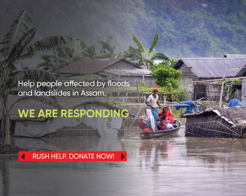Urgent Appeal for Assam Flood Relief Mobile Banner